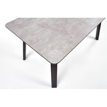 Stół prostokątny HALIFAX 160x90 jasny beton/czarny Halmar do kuchni.