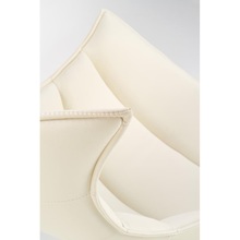 Nowoczesny Fotel skórzany wypoczynkowy LUXOR biały Halmar do salonu, sypialni i poczekalni.