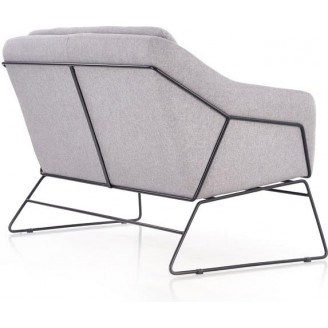 Stylowa Sofa tapicerowana SOFT 125 czarny/jasny popiel Halmar do salonu.