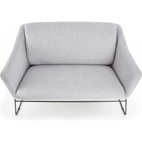 Stylowa Sofa tapicerowana SOFT 125 czarny/jasny popiel Halmar do salonu. 2