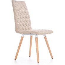 Skandynawskie Krzesło tapicerowane pikowane K282 beżowe Halmar do kuchni, salonu i restauracji.