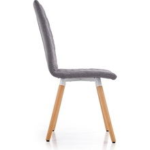 Skandynawskie Krzesło tapicerowane pikowane K282 popielate Halmar do kuchni, salonu i restauracji.