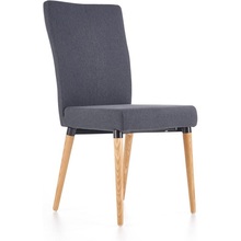 Skandynawskie Krzesło tapicerowane na drewnianych nogach K273 ciemno popielate Halmar do kuchni, salonu i restauracji.