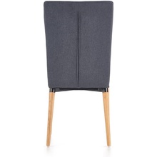 Skandynawskie Krzesło tapicerowane na drewnianych nogach K273 ciemno popielate Halmar do kuchni, salonu i restauracji.