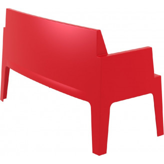 Stylowa Sofa ogrodowa dwuosobowa Box czerwona Siesta do ogrodu i na taras.