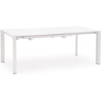 Nowoczesny Stół rozkładany STANFORD XL 130x80 biały Halmar do kuchni.
