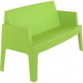 Stylowa Sofa ogrodowa dwuosobowa Box zielona tropikalna Siesta do ogrodu i na taras. 2