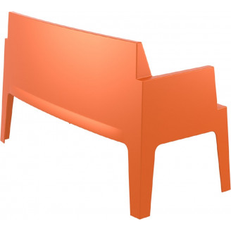 Stylowa Sofa ogrodowa dwuosobowa Box pomarańczowa Siesta do ogrodu i na taras.