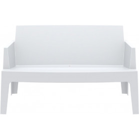 Stylowa Sofa ogrodowa dwuosobowa Box biała Siesta do ogrodu i na taras. 2