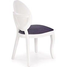 Designerskie Krzesło drewniane tapicerowane VERDI popiel/biały Halmar do kuchni, kawiarni i restauracji.
