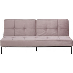 Stylowa Sofa welurowa rozkładana Perugia 198 różowa Actona do salonu. 2