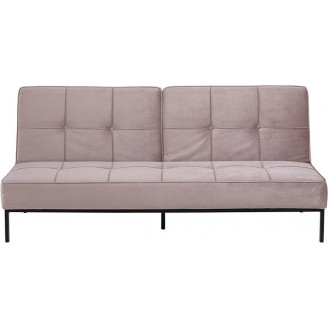 Stylowa Sofa welurowa rozkładana Perugia 198 różowa Actona do salonu.