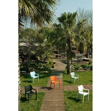 Krzesło ogrodowe z podłokietnikami DIVA białe Siesta