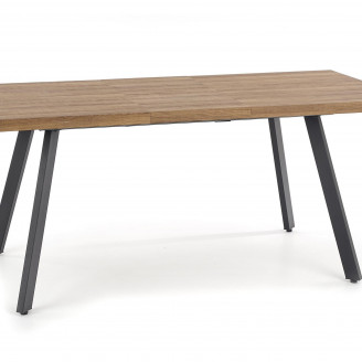 Stół rozkładany loft Berlin 140x85 orzech/czarny Halmar do jadalni, kuchni i salonu.