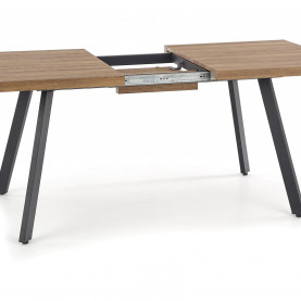 Stół rozkładany loft Berlin 140x85 orzech/czarny Halmar do jadalni, kuchni i salonu. 2