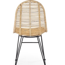 Skandynawskie Krzesło rattanowe boho K337 jasny brąz Halmar do kuchni, salonu i restauracji.
