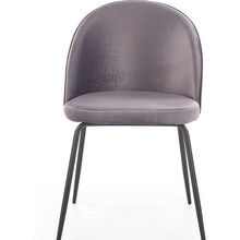 Stylowe Krzesło tapicerowane K314 ciemny popiel Halmar do stołu w jadalni.