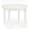 Stół rozkładany okrągły Sorbus II 100 biały Halmar do jadalni, kuchni i salonu.