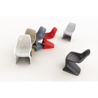 Designerskie Krzesło ażurowe z tworzywa BLOOM szarobrązowe Siesta do kuchni, kawiarni i restauracji.