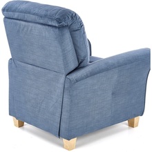 Stylowy Fotel wypoczynkowy rozkładany niebieski Halmar do salonu i sypialni.