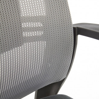 Fotel biurowy z zagłówkiem Arsen popiel Halmar do biurka.