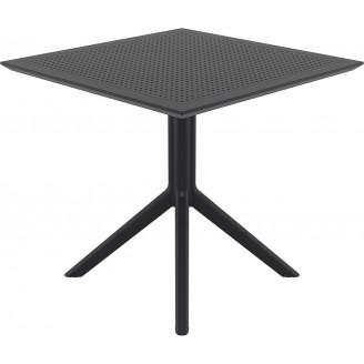 Stół ogrodowy plastikowy Sky 80x80 czarny Siesta