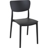 Stylowe Krzesło z tworzywa Monna czarne Siesta do stołu.