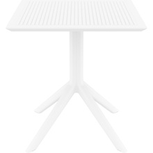 Stół ogrodowy plastikowy Sky 70x70 biały Siesta