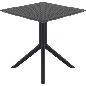 Stół ogrodowy plastikowy Sky 70x70 czarny Siesta 2