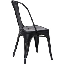 Designerskie Krzesło metalowe industrialne Paris Antique czarne D2.Design do kuchni, kawiarni i restauracji.