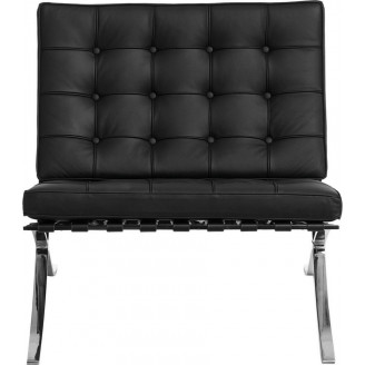 Designerski Fotel Barcelon Eco czarny D2.Design do salonu i sypialni.