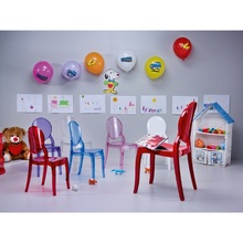 Krzesełko dziecięce BABY ELIZABETH czerwone przezroczyste Siesta