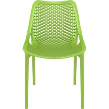 Nowoczesne Krzesło ażurowe z tworzywa AIR zielone tropikalne Siesta do kuchni, jadalni i salonu.