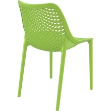 Nowoczesne Krzesło ażurowe z tworzywa AIR zielone tropikalne Siesta do kuchni, jadalni i salonu.