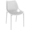 Nowoczesne Krzesło ażurowe z tworzywa AIR białe Siesta do kuchni, jadalni i salonu.