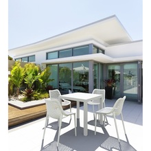 Nowoczesne Krzesło ażurowe z tworzywa AIR białe Siesta do kuchni, jadalni i salonu.