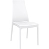 Stylowe Krzesło plastikowe MIRANDA białe Siesta.