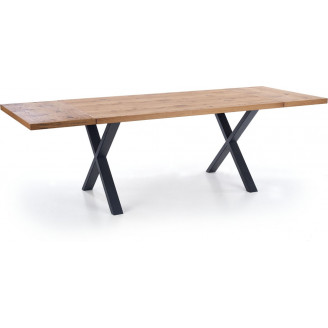 Stół rozkładany loft Xavier 160x90 jasny dąb Halmar do jadalni, kuchni i salonu.