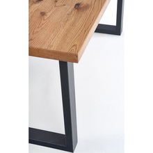 Stół rozkładany loft Perez 160x90 jasny dąb Halmar do jadalni, kuchni i salonu.