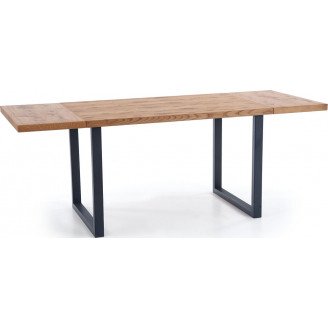 Stół rozkładany loft Horus 126x80 jasny dąb Halmar do jadalni, kuchni i salonu.