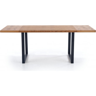 Stół rozkładany loft Horus 126x80 jasny dąb Halmar do jadalni, kuchni i salonu.