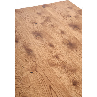 Stół rozkładany loft Horus 126x80 jasny dąb Halmar do jadalni, kuchni i salonu.