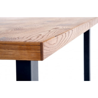 Stół rozkładany loft Horus 126x80 jasny dąb Halmar do jadalni, kuchni i salonu.