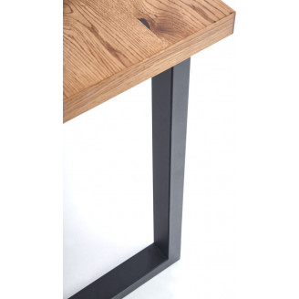 Stół rozkładany loft Horus 126x80 jasny dąb Halmar do jadalni, kuchni i salonu.