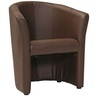 Designerski Fotel klubowy TM-1 brązowy Signal do salonu, kawiarni czy restauracji.