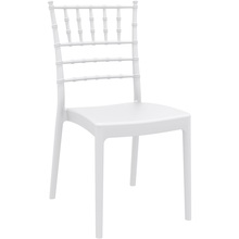Stylowe Krzesło weselne JOSEPHINE białe Siesta do salonu, kuchni i restuaracji.