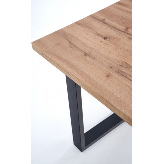 Stół rozkładany loft Venom 135x85 dąb wotan Halmar do jadalni, kuchni i salonu.