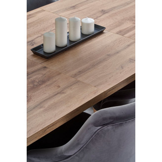 Stół rozkładany loft Venom 160x90 dąb wotan Halmar do jadalni, kuchni i salonu.