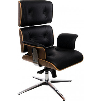 Stylowy Fotel wypoczynkowy VIP Exclusive Home czarny D2.Design do salonu.