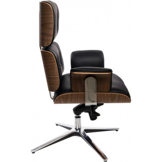 Stylowy Fotel wypoczynkowy VIP Exclusive Home czarny D2.Design do salonu.